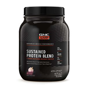 Sustained Protein Blend - Strawberry Milkshake &#40;28 Servings&#41; Strawberry Milkshake | GNC